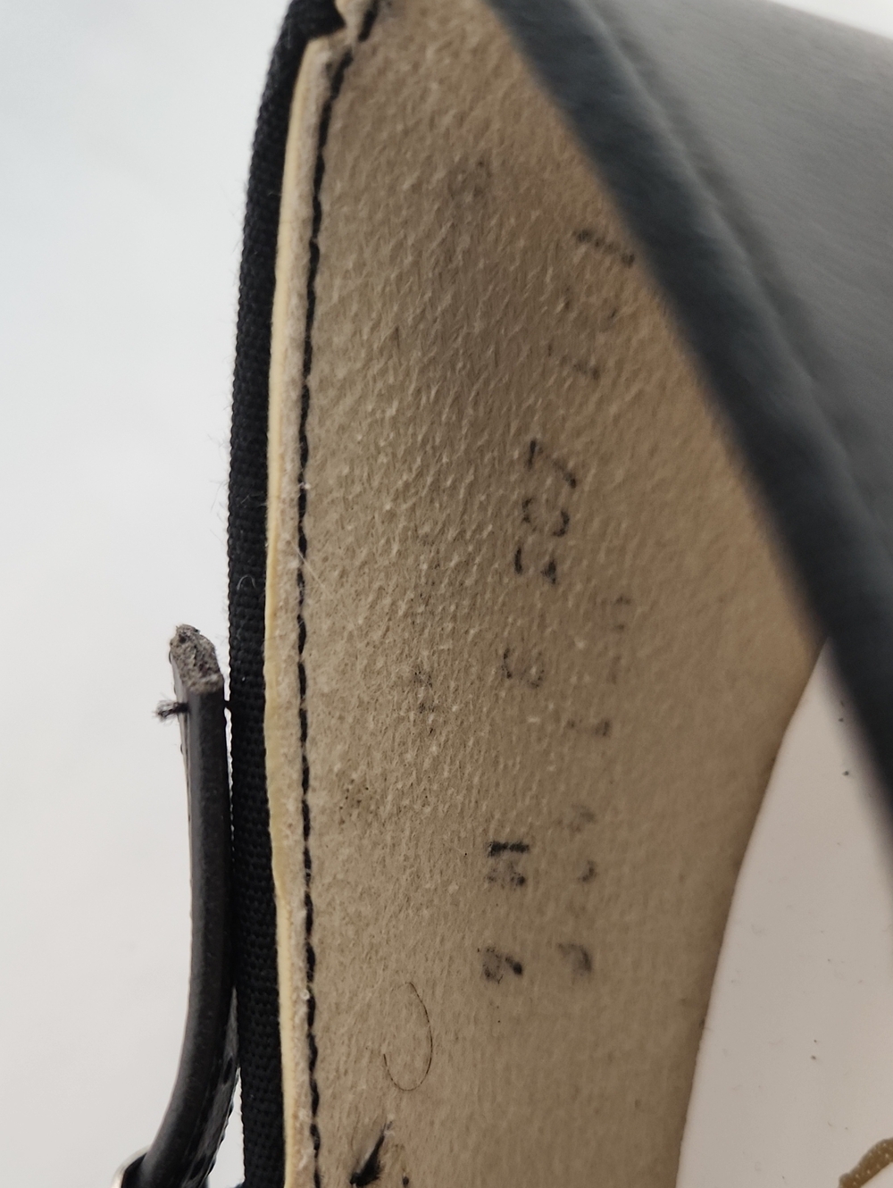 Women's Black "Baby Louis" Mid Heel Buckle Tap Shoes, Wolff-Fording Company, 9M - Picture 7 of 7